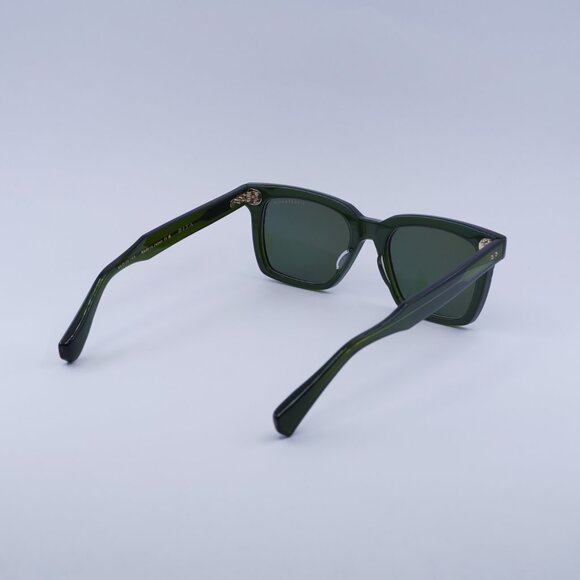 Dita DTS757-A-05 SEQUOIA Sunglasses Dark Green Square Frame, Green Lenses - Picture 3 of 9